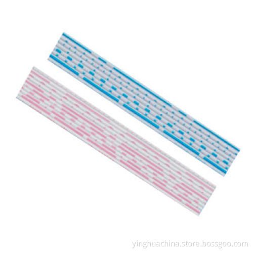 Flat cable, UL2468 AWG26, 2.0mm pitch, PVC 80C, 7/0.16TS tinned copper conductor, multicolor, Y00809New